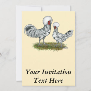 Polish Splash Chickens Invitation