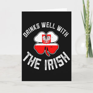 Polish St Patricks Day Drinks Well With Irish Pola Card