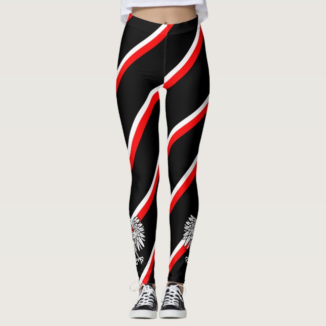 Polish stripes flag leggings (Front)