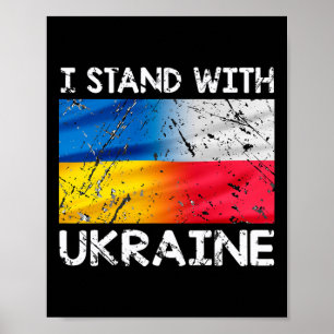 Polish Support Ukrainian Poland I Stand With Ukrai Poster