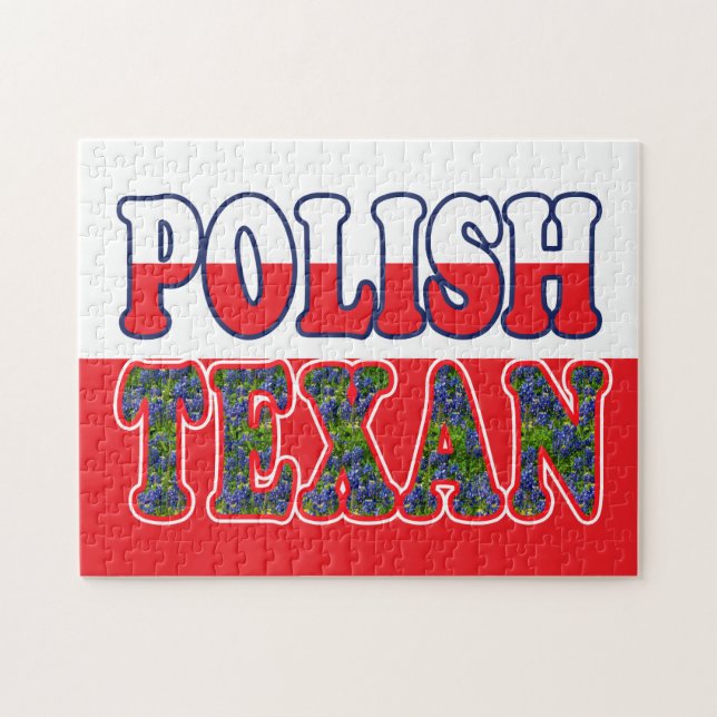 Polish Texan Bluebonnets Jigsaw Puzzle (Horizontal)