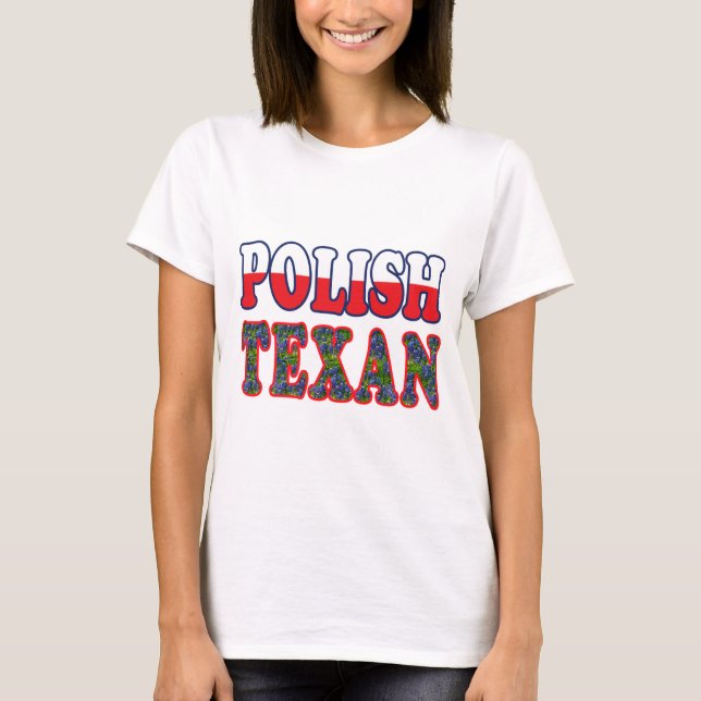 Polish Texan Bluebonnets T-Shirt (Front)