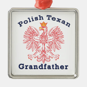 Polish Texan Eagle Grandfather Metal Tree Decoration
