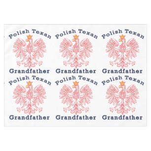 Polish Texan Eagle Grandfather Tablecloth