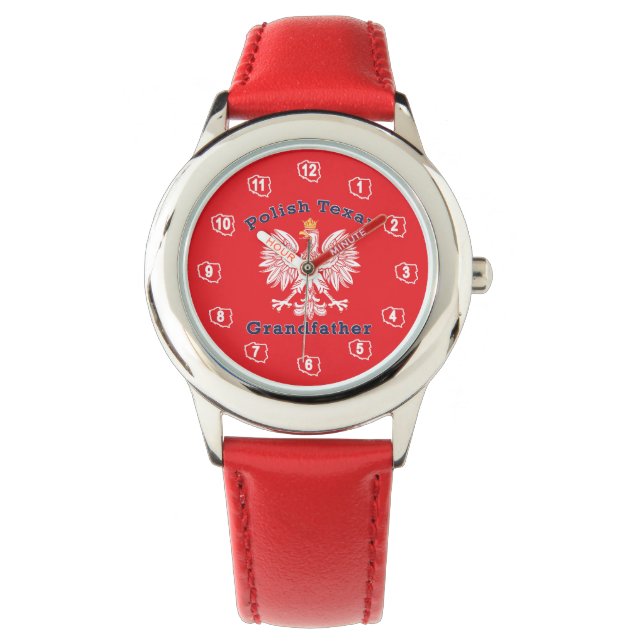 Polish Texan Eagle Grandfather Watch (Front)