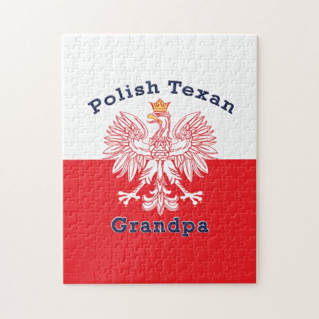 Polish Texan Eagle Grandpa Jigsaw Puzzle (Vertical)