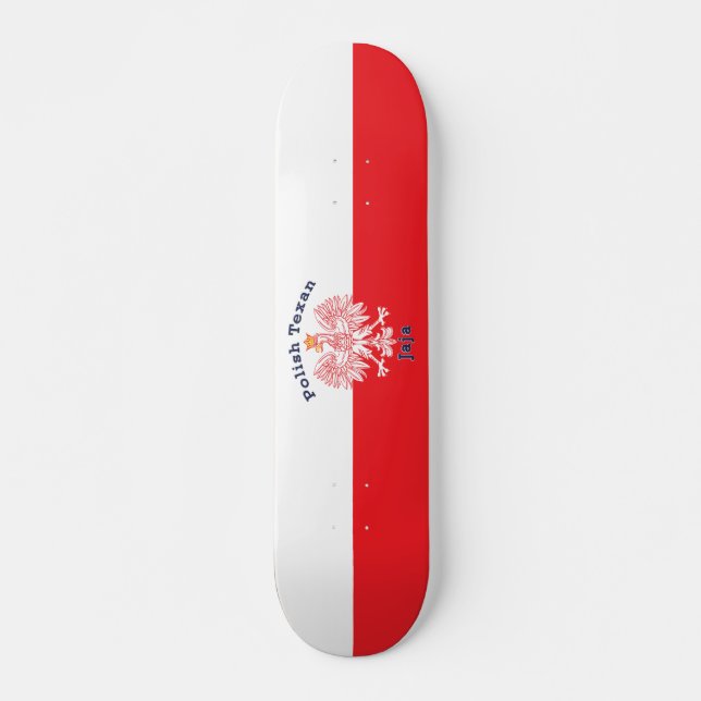 Polish Texan Eagle Jaja Skateboard (Front)