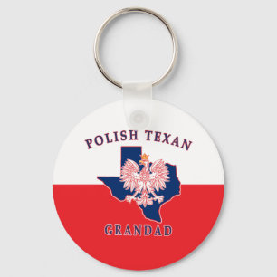 Polish Texan Grandad Key Ring