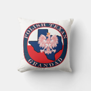 Polish Texan Grandad Round Cushion