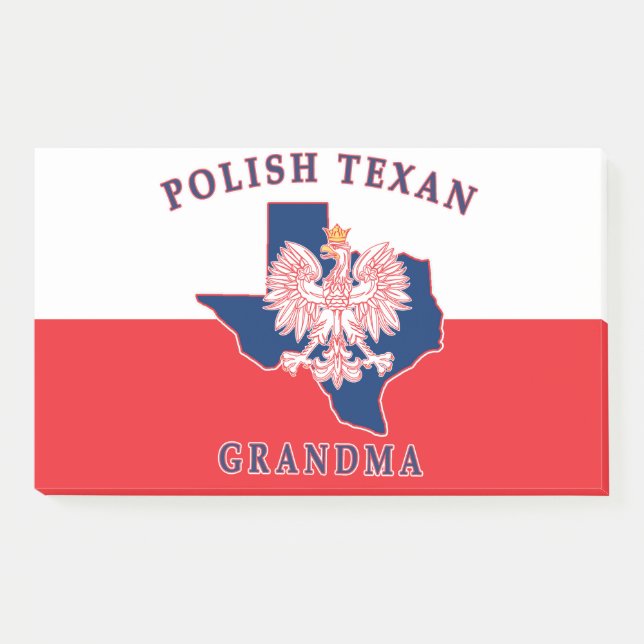 Polish Texan Grandma Post-it Notes (Front)