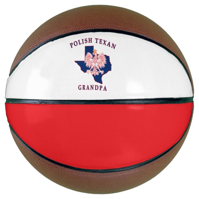 Polish Texan Grandpa Basketball (Front)