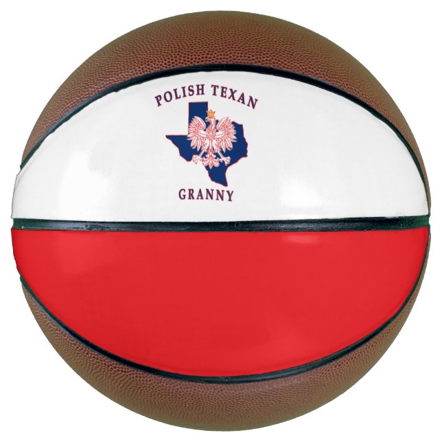 Polish Texan Granny Basketball (Front)