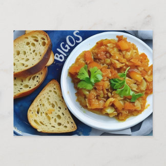 Polish traditional food, Postcard for postcrossing