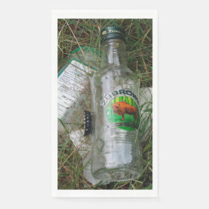 Polish Vodka Guest Towel Napkins Bison Grass