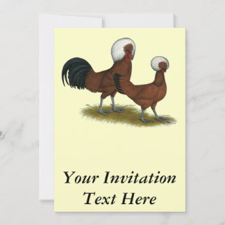Polish: White Crested Reds Invitation