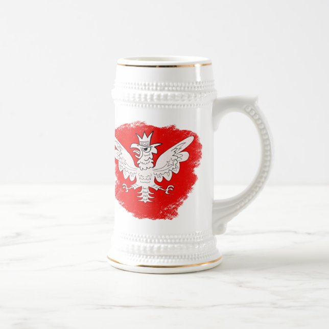 Polish White Eagle Beer Stein (Right)