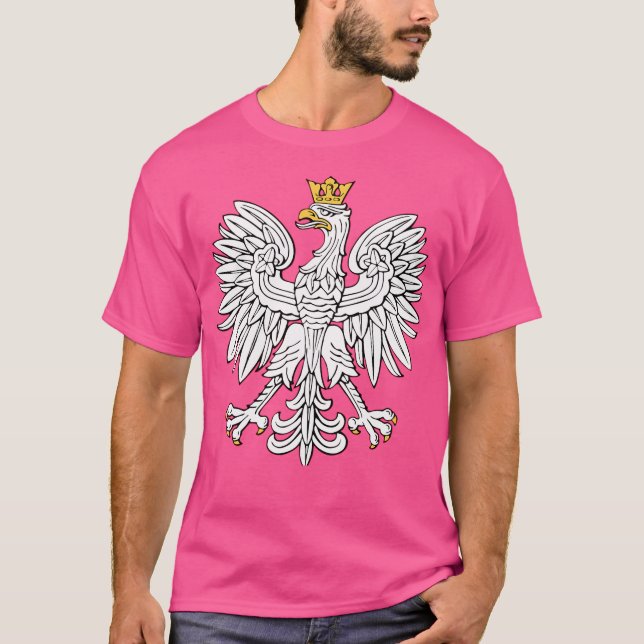 Polish White Eagle National  Emblem Crest T-Shirt (Front)