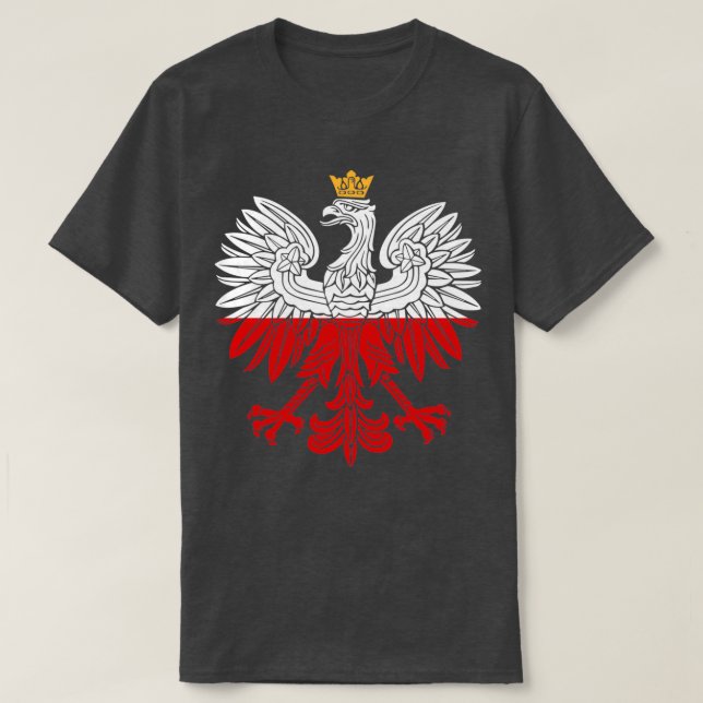 Polish White Eagle Poland Polska Design  T-Shirt (Design Front)