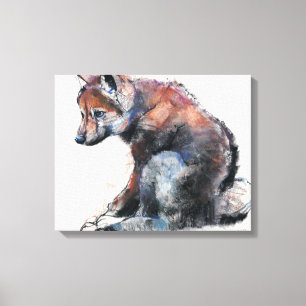 Polish Wolf Pup 2001 Canvas Print