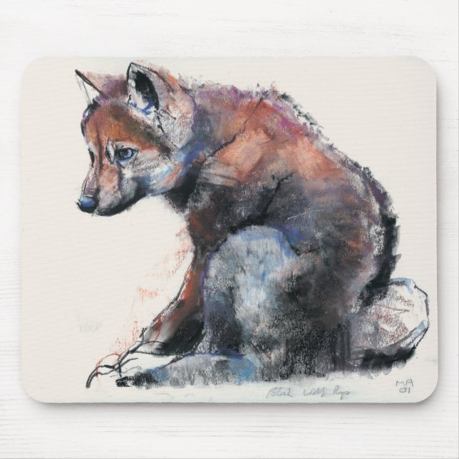 Polish Wolf Pup 2001 Mouse Pad (Front)