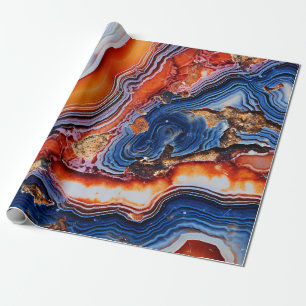 Polished Agate Wrapping Paper