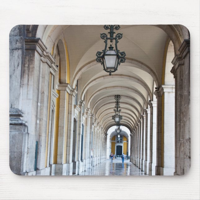 Polished Arched Hallway, Portugal Mouse Pad (Front)