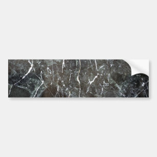 Polished black marble bumper sticker