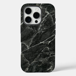 Polished Black Marble Slab iPhone 16 Pro Case