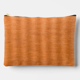 Polished Copper Wavy Texture Background Accessory Pouch