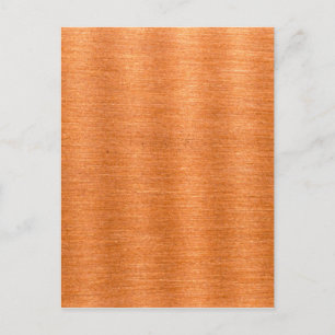 Polished Copper Wavy Texture Background Postcard
