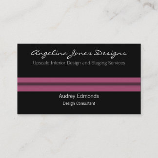 Polished Professional Business Card, Fuchsia Business Card