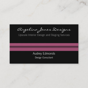 Polished Professional Business Card, Fuchsia Card