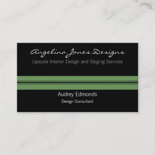 Polished Professional Business Card, Sage Green Business Card