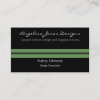 Polished Professional Business Card, Sage Green