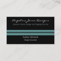 Polished Professional Business Card, Soft Teal