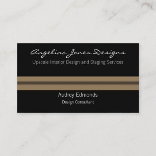 Polished Professional Business Card, Tan Business Card