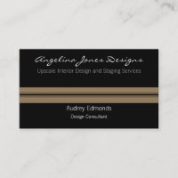 Polished Professional Business Card, Tan