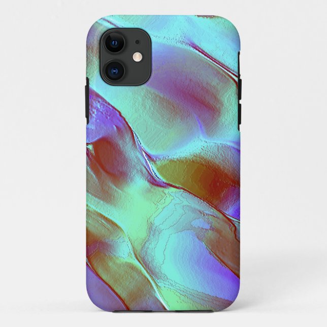 Polished rock in chrome purple Case-Mate iPhone case (Back)