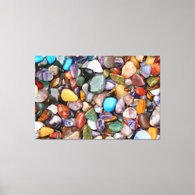 Polished Rocks Canvas Print (Front)