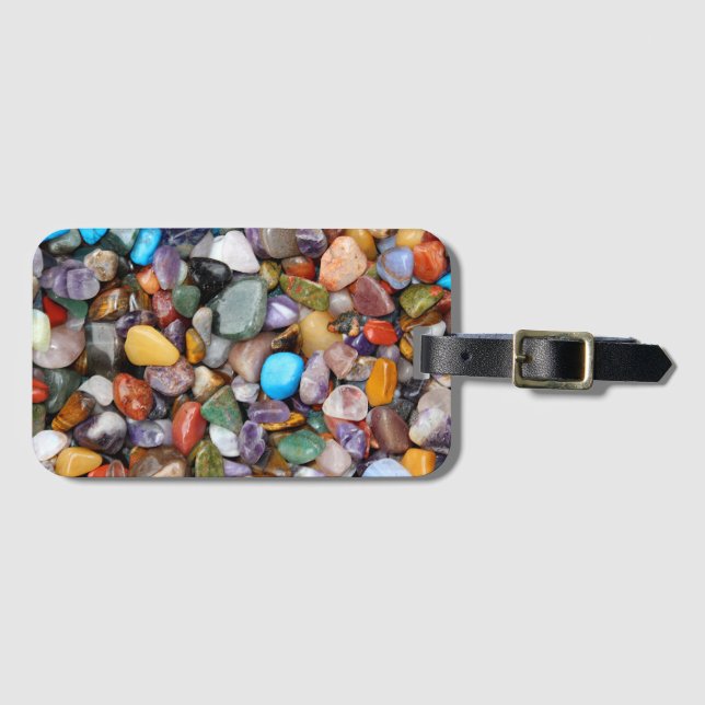 Polished Rocks Luggage Tag (Front Horizontal)