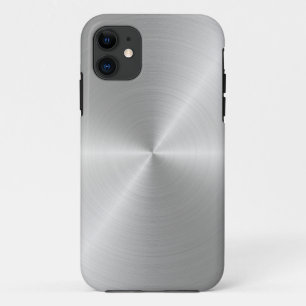 Polished Silver Radial Metallic   Custom Case-Mate iPhone Case
