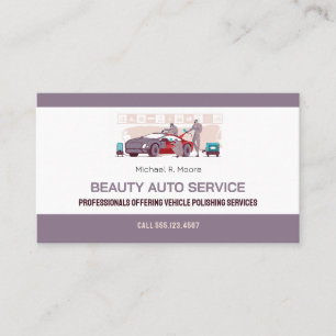 Polishing service Professional Business Card