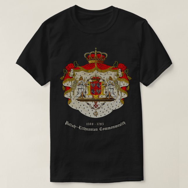 PolishLithuanian Commonwealth Royal Coat of arms T-Shirt (Design Front)