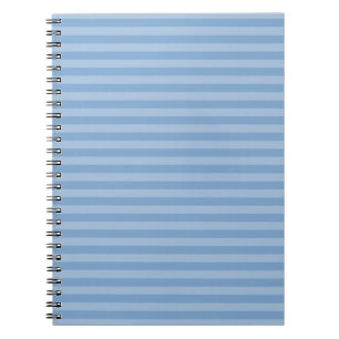Polite Light Blue Monochrome Vertical Stripes Notebook