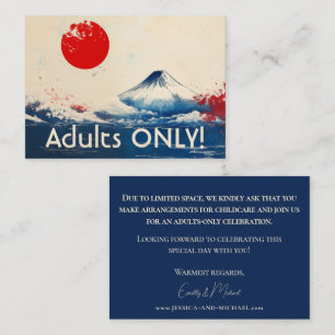 Polite NO KIDS Japonesque Harmony with Fuji Enclosure Card