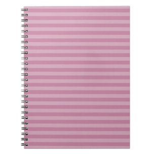 Polite Pink Monochrome Vertical Stripes Notebook