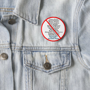 Political Anti-Democratic Far Left Socialist Party 6 Cm Round Badge