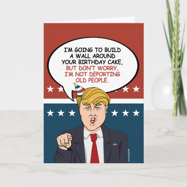 Political Birthday Greeting Card (Front)