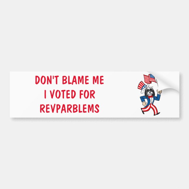 Political Bumper Sticker (Front)