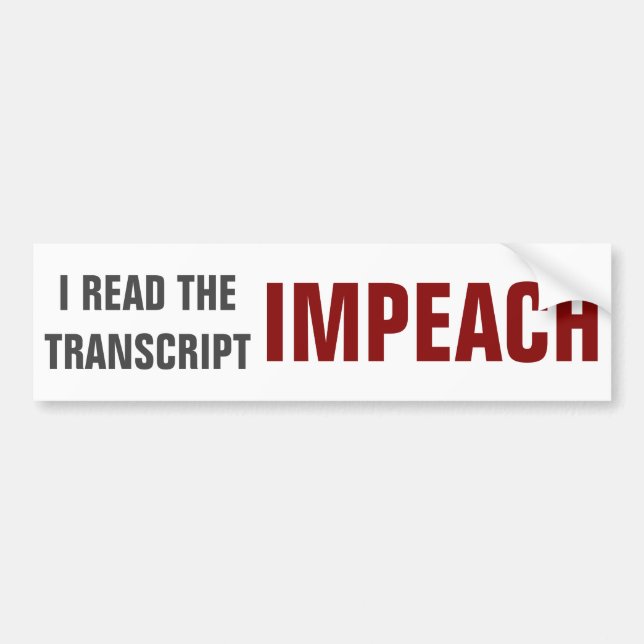 political bumper sticker (Front)